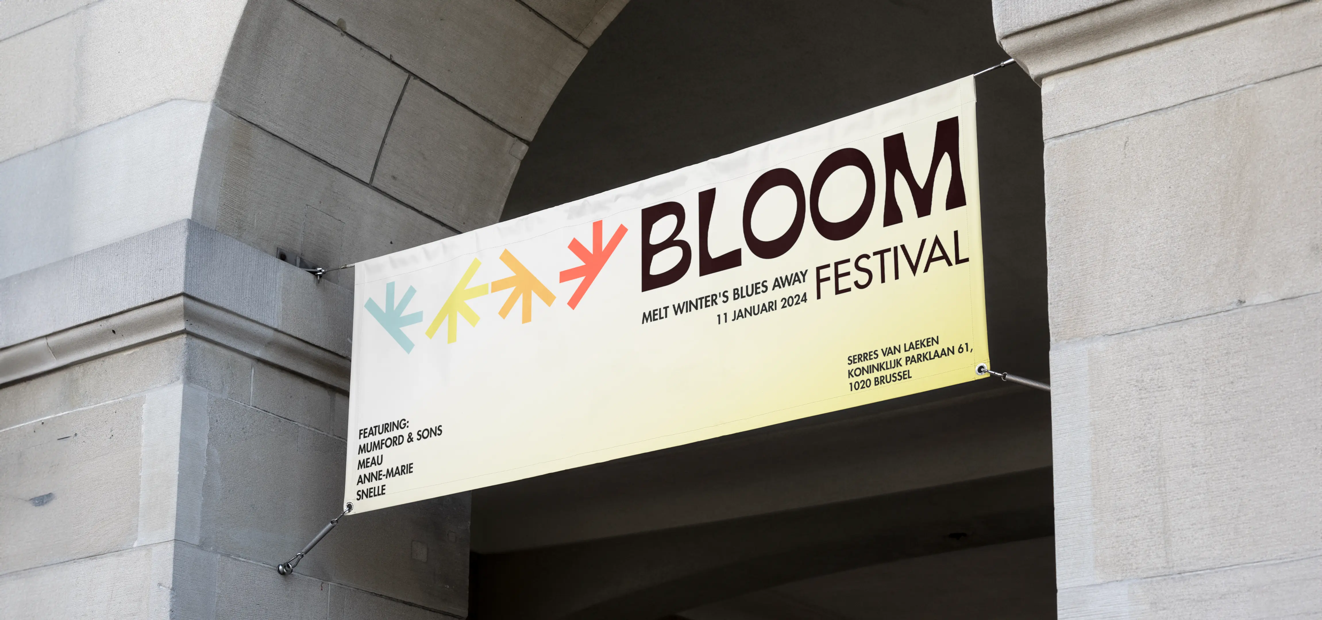 Bloom festival banner